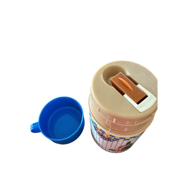 Vintage Ring Raiders Aladdin Lunchbox Thermos 1988 Matchbox Fighter Jets Blue - Picture 11 of 16